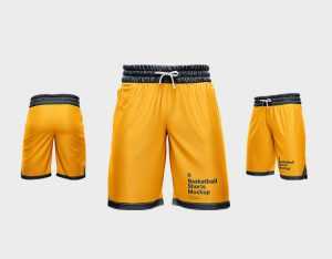 Free Basketball Jersey Shorts Mockup 3 PSD Set
