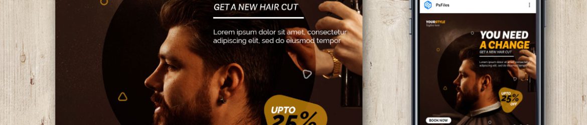 Free Beauty Salon Social Media Post Design PSD Template