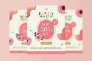 Free Beauty Skin Care Flyer PSD Template