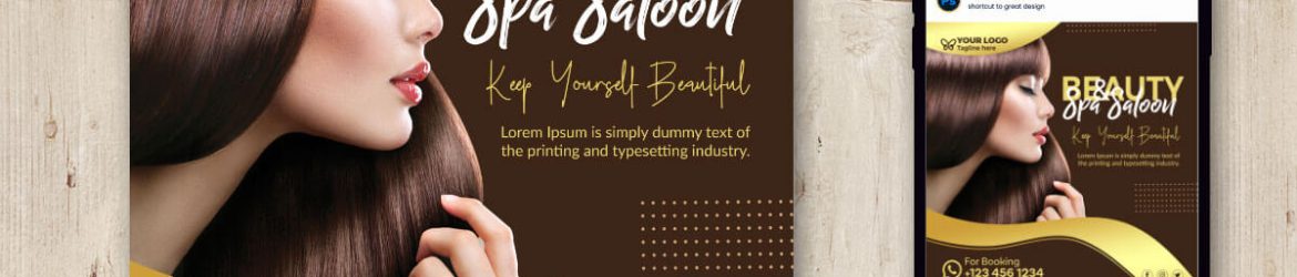 Free Beauty Spa Salon Instagram Post Design PSD Template