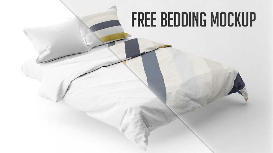 Free Bedding Mockup
