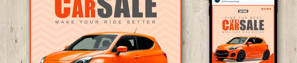 Free Best Car Sale Poster Ad PSD Template