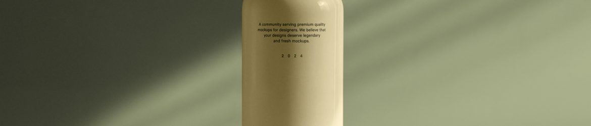 Free Big Bottle with Dispenser Mockup