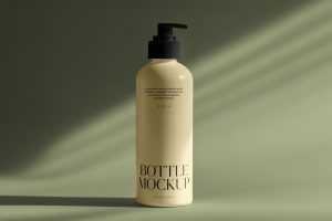 Free Big Bottle with Dispenser Mockup