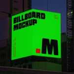 Free Big Corner Billboard Mockup