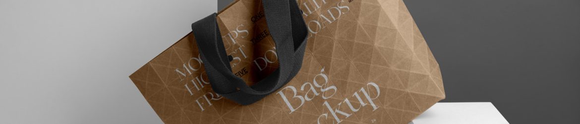 Free Big Paper Shopping Bag Mockup