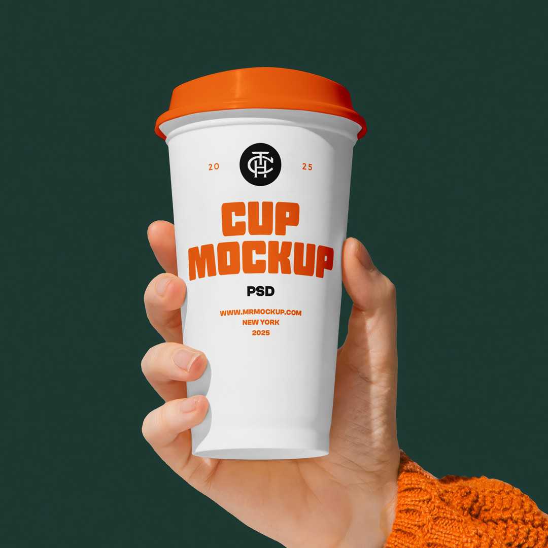 Free Big Size Coffee Cup Mockup