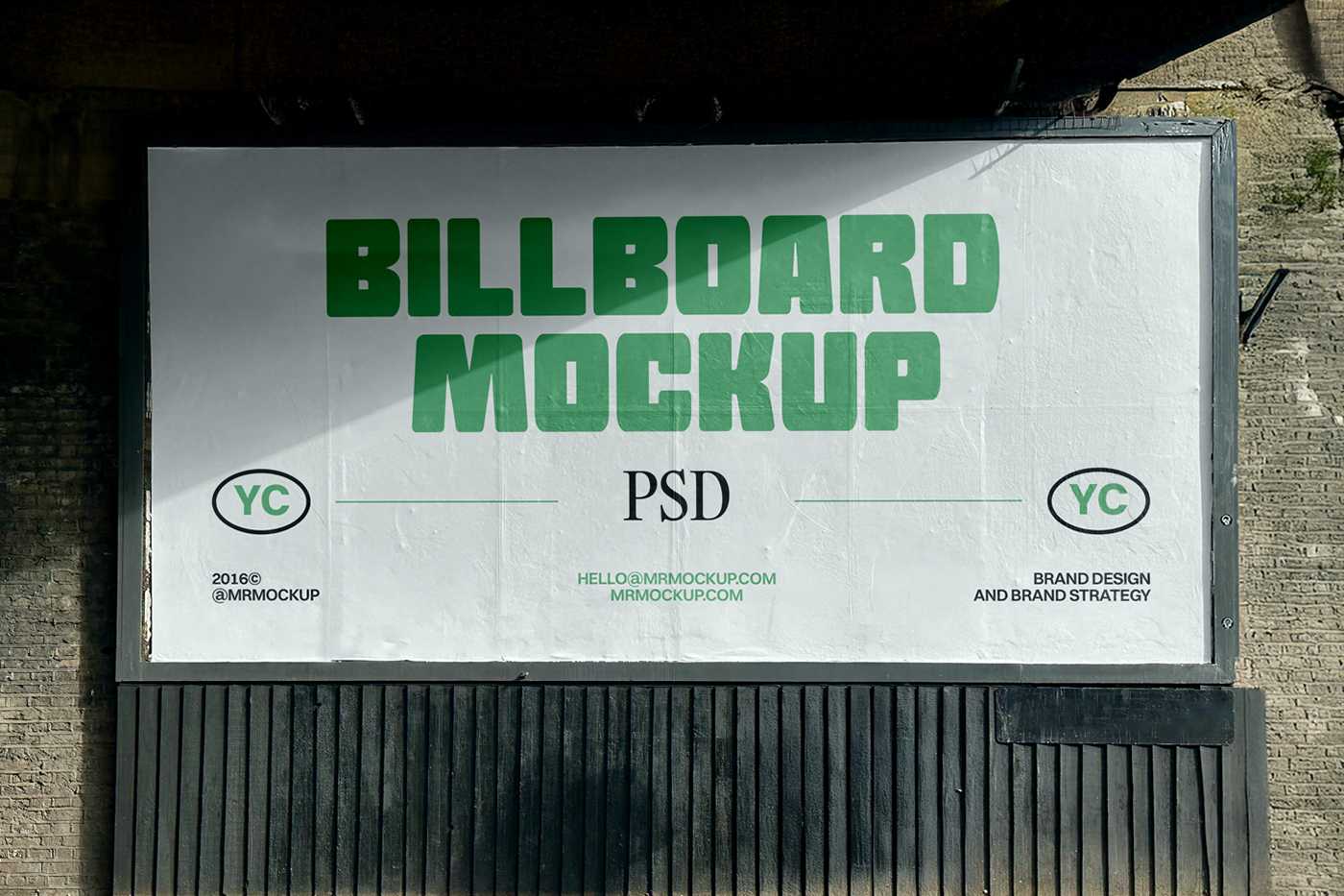 Free Big Wide Billboard Mockup