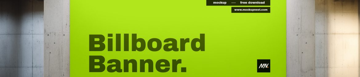 Free Billboard Banner Mockup