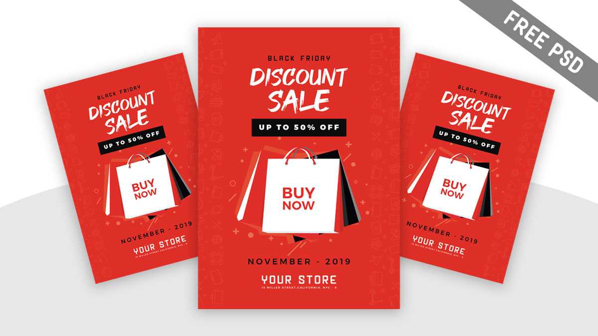 Free Black Friday Discount Sale Free Flyer Template