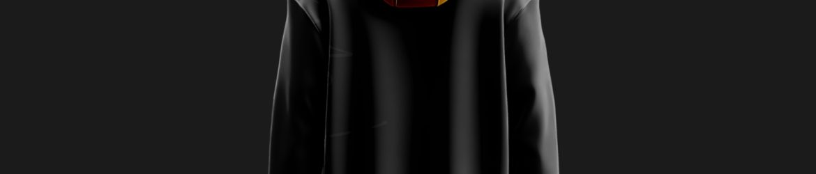 Free Black Hoodie Mockup Back Side