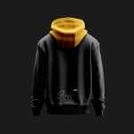 Free Black Hoodie Mockup Back Side
