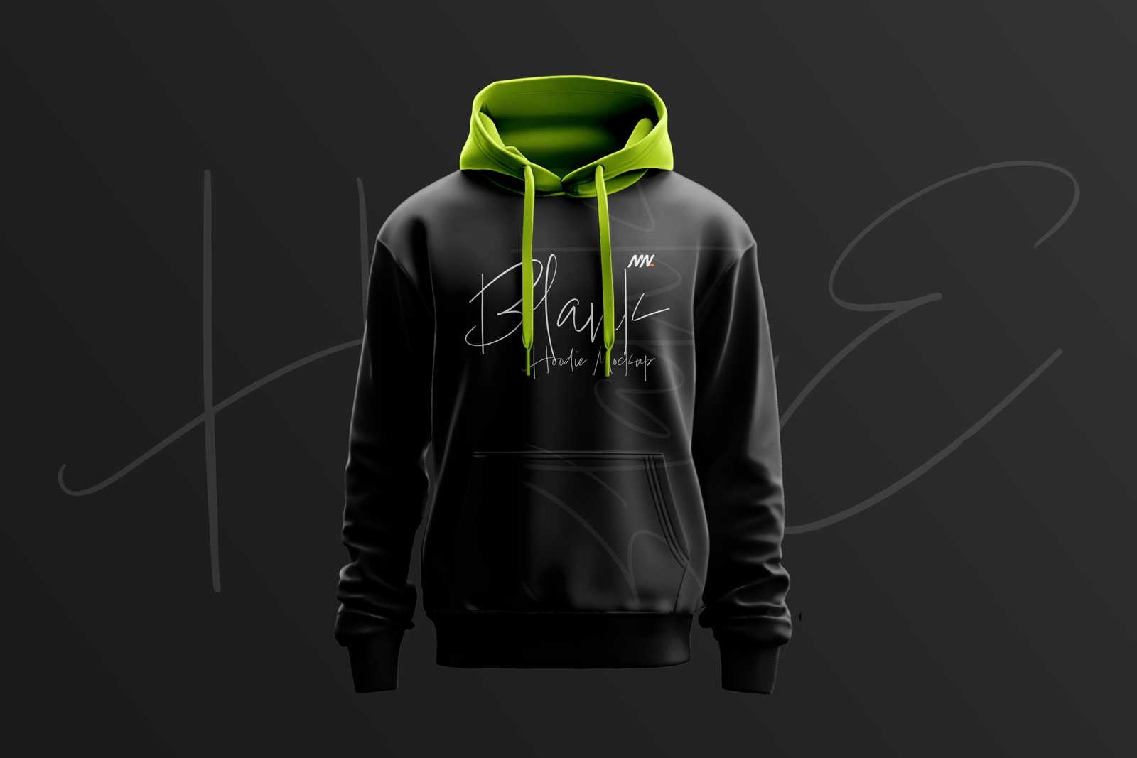 Free Black Hoodie Mockup