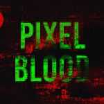 Free Bloody Pixel Text Effect PSD