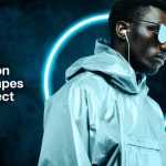 Free Blue Neon Circles Photo Effect PSD Template - Best PsFiles