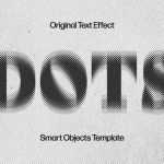 Free Blurred Dots Text Effect PSD Template - Free PSD Download Free Blurred Dots Text Effect PSD Template