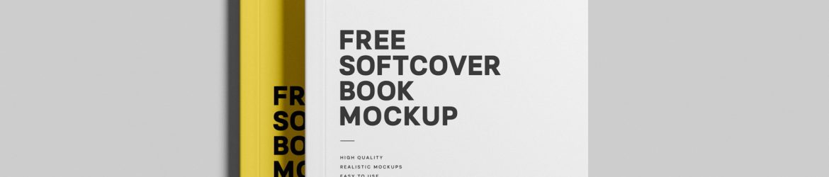 Free Book Cover Mockup Top View