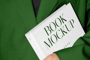 Free Book with Jacket Mockup