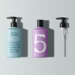 Free Bottle with Pump Mockups