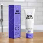Free Box & Cosmetic Tube Mockup