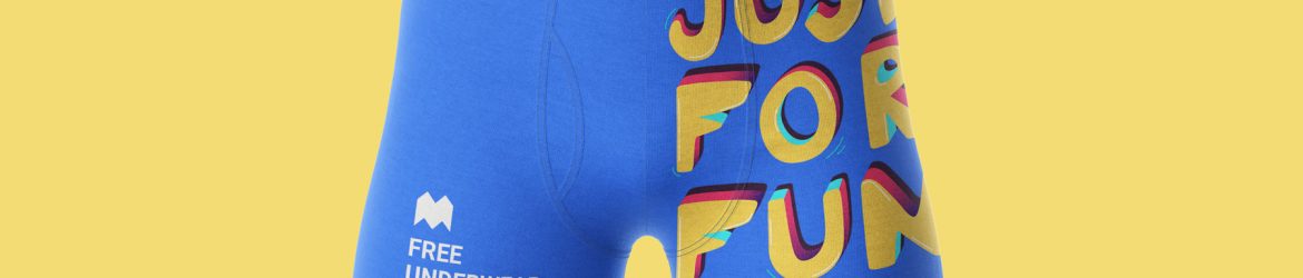 Free Boxer Briefs Men’s Underwear Mockup PSD