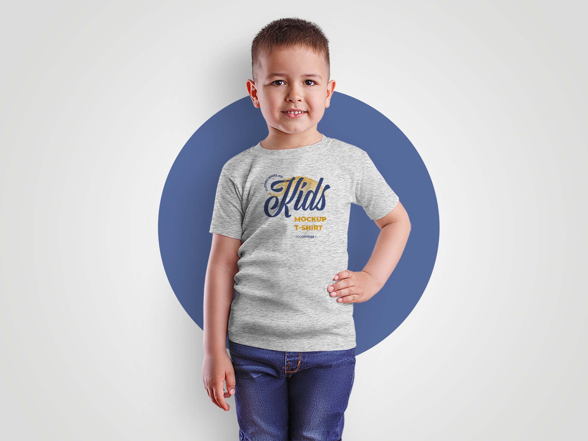 Free Boy T-Shirt Mockup PSD