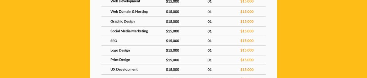 Free Branding Agency Invoice PSD Templates