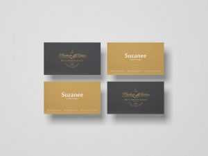 Free Branding Business Card PSD Mockup