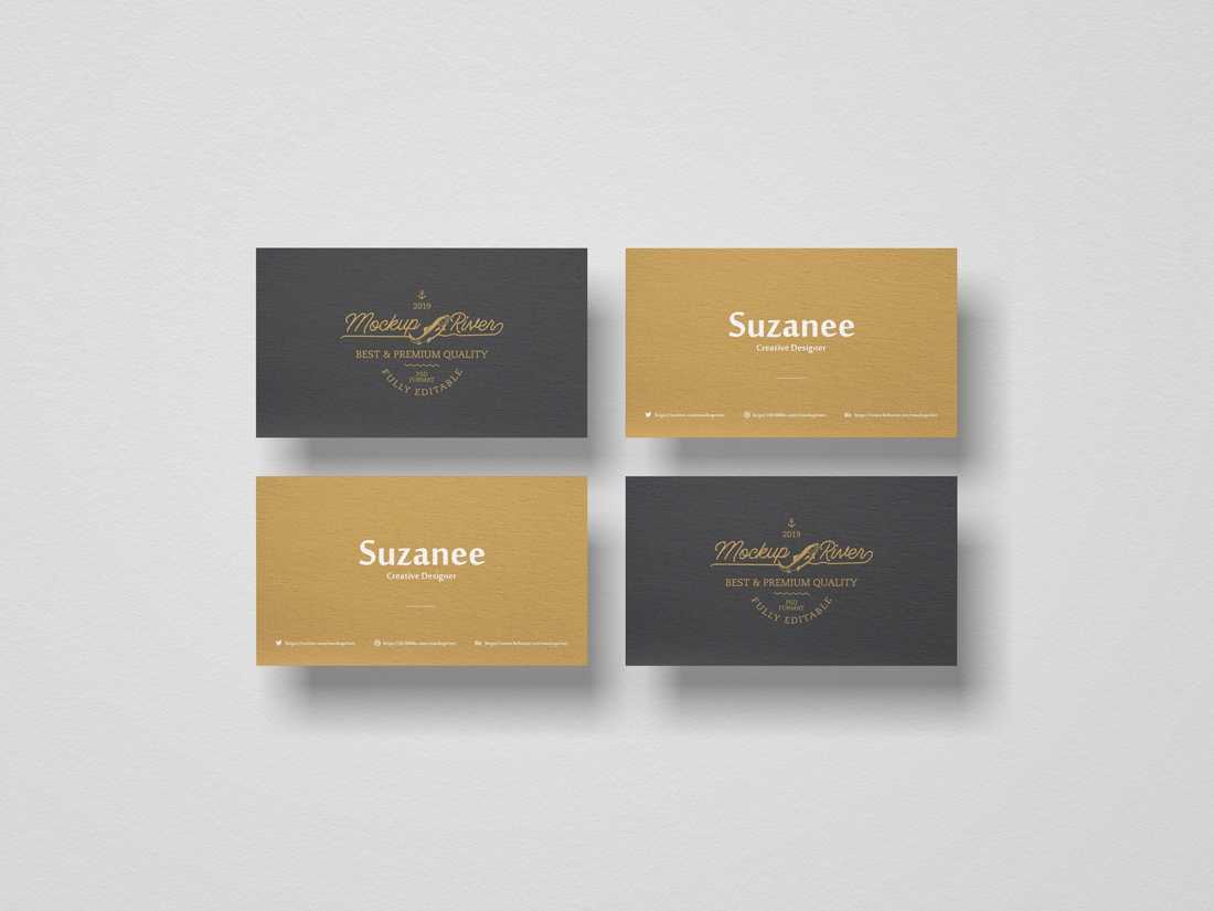 Free Branding Business Card PSD Mockup