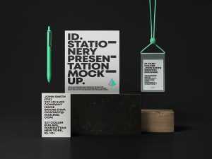 Free Branding ID card Psd Stationery PSD Mockup