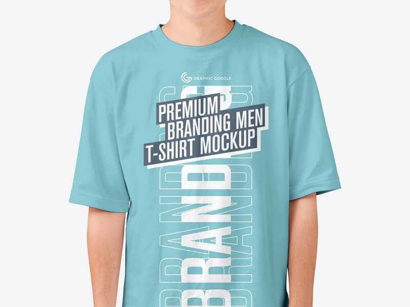 Free Branding Men T-Shirt Mockup PSD