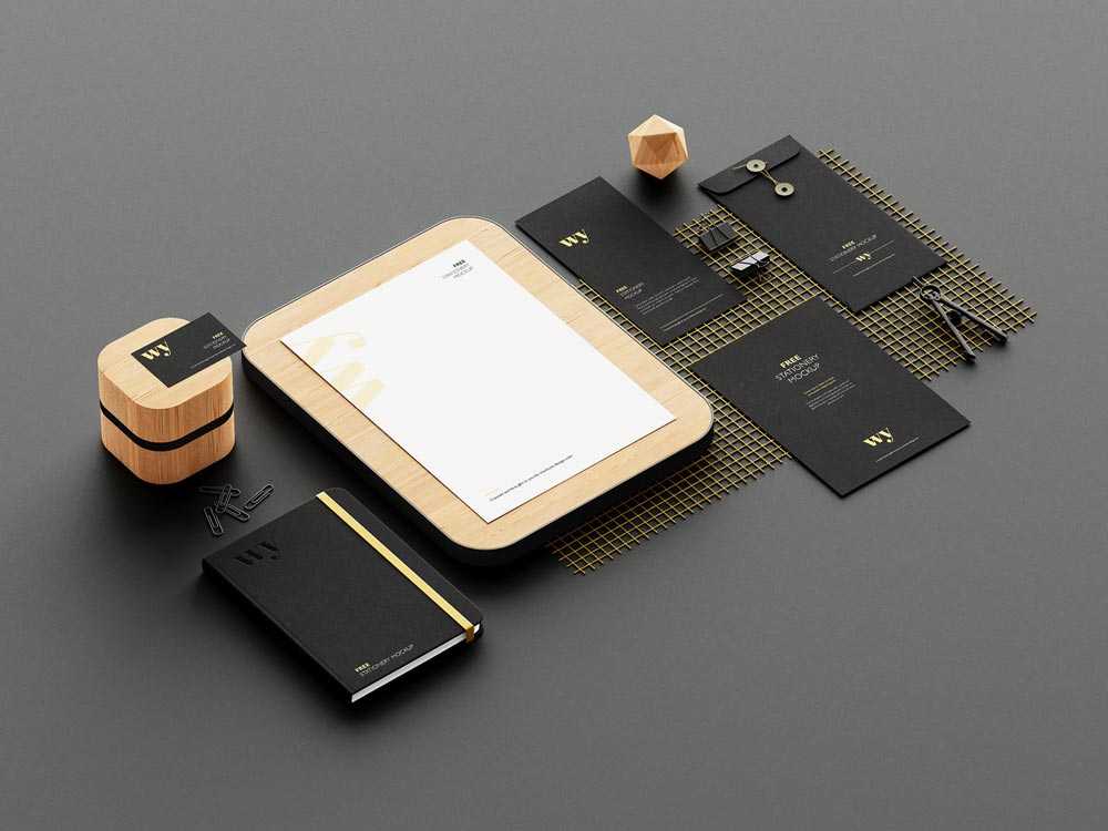 Free Branding Stationery Mockup PSD set