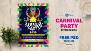 Free Brazil Carnival Party Flyer Free PSD Template PSD