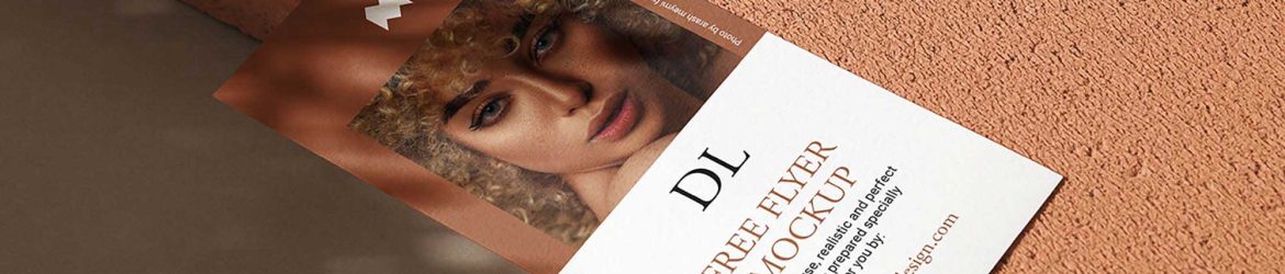 Free Bright DL Flyer Mockup PSD Free Bright DL Flyer Mockup PSD