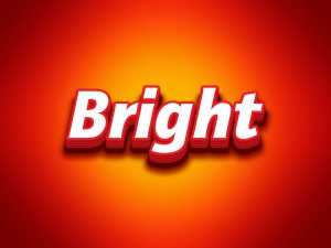 Free Bright Photoshop Text Effect - Free Photoshop PSD files