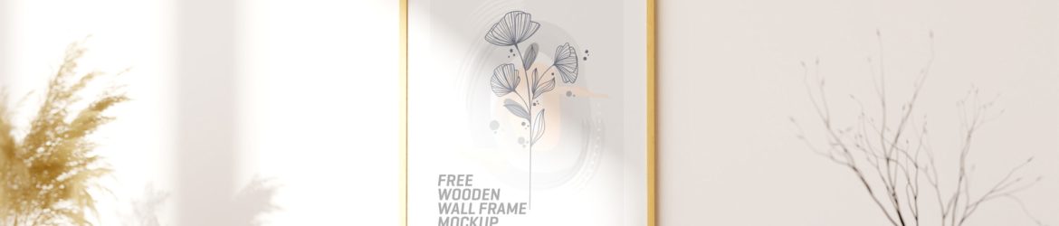 Free Bright Wooden 11x17 Wall Frame Mockup