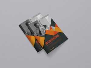 Free Brochure Cover Mockup PSD