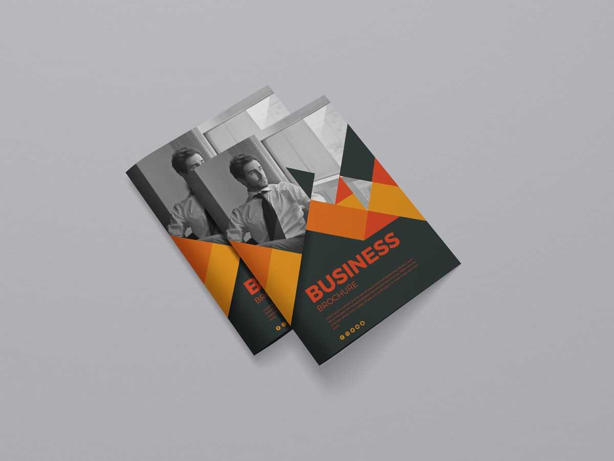 Free Brochure Cover Mockup PSD