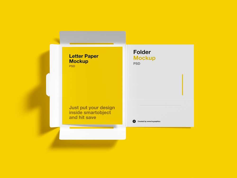 Free Brochure Folder Letter Mockups PSD