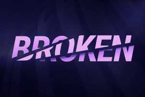 Free Broken Letters Blade Sliced Text Effect PSD