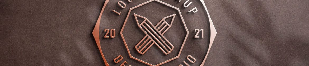 Free Bronze Sign Logo Mockup PSD
