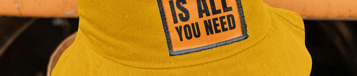 Free Bucket Hat Label Mockup PSD