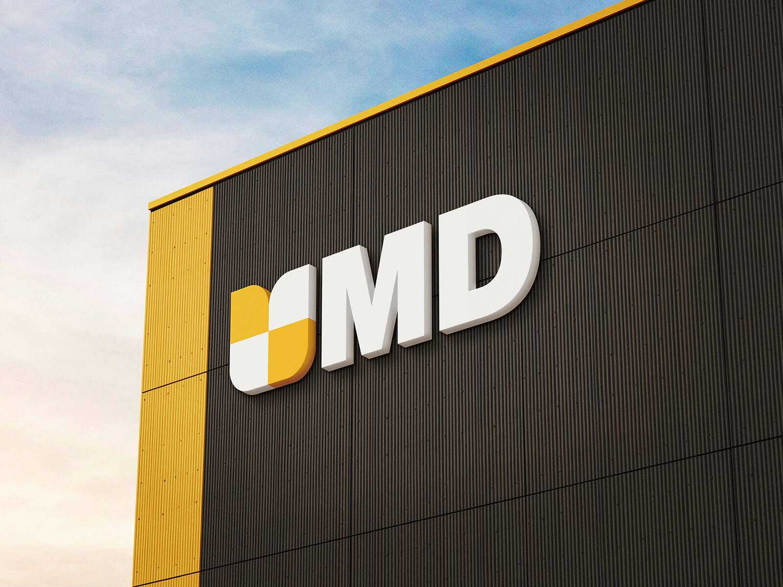 Free Building Hall Logo Mockup PSD - Best Free Mockup