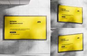 Free Building Wall Billboard Mockups PSD set