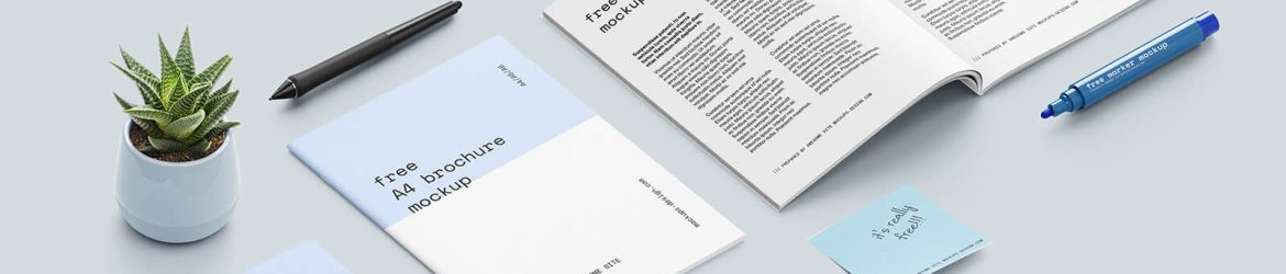 Free Business Branding Mockup Scene Creator PSD