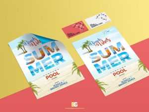 Free Business Card and Flyer Mockup PSD
