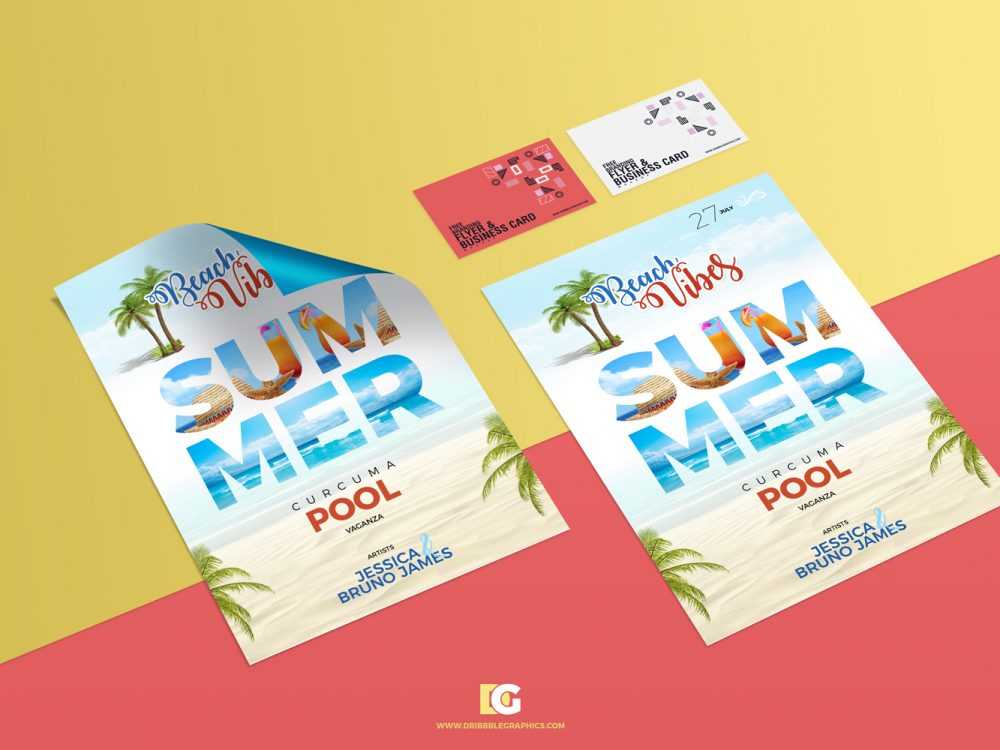 Free Business Card and Flyer Mockup PSD