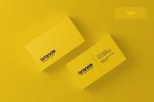 Free Business Card Mockup