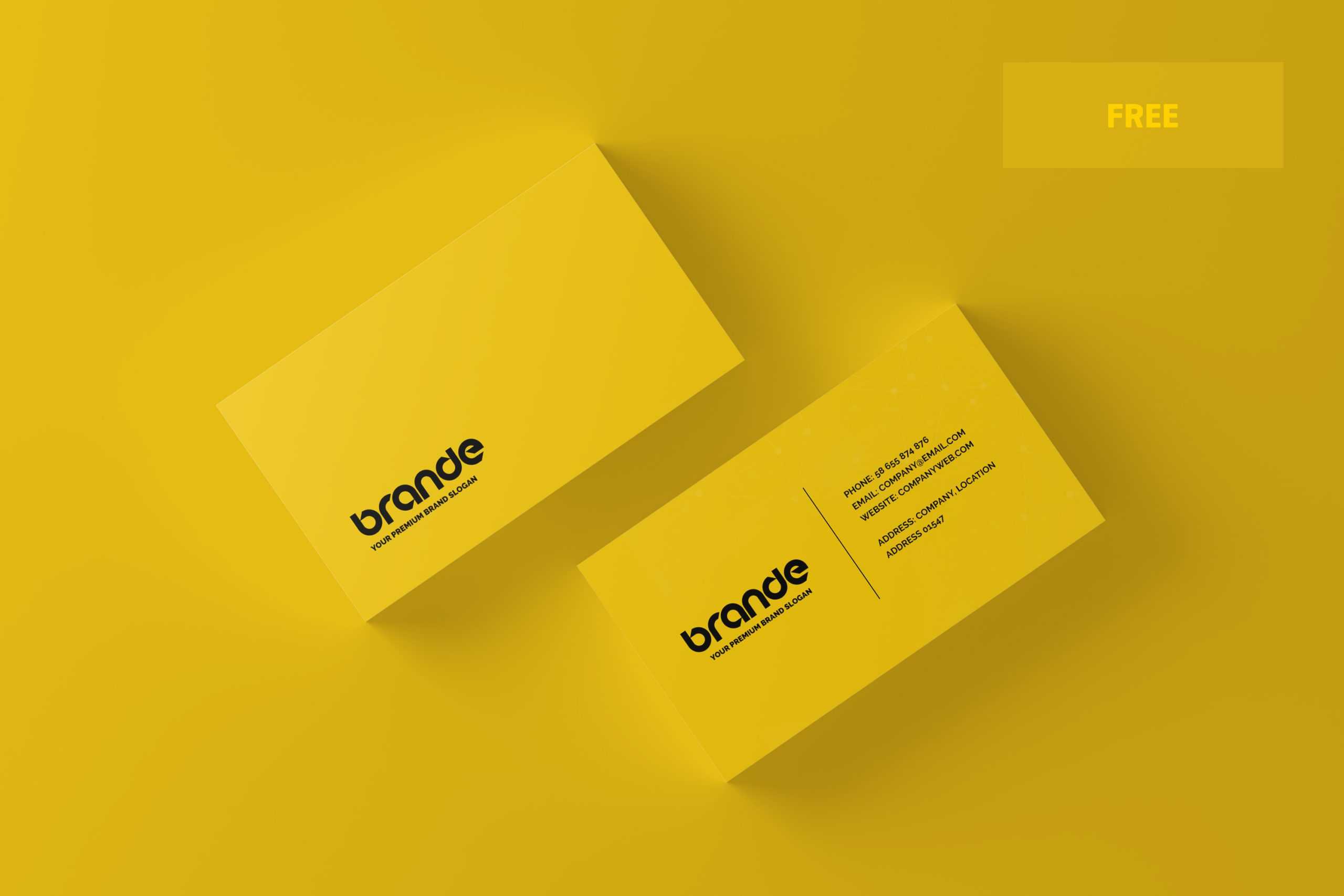 Free Business Card Mockup