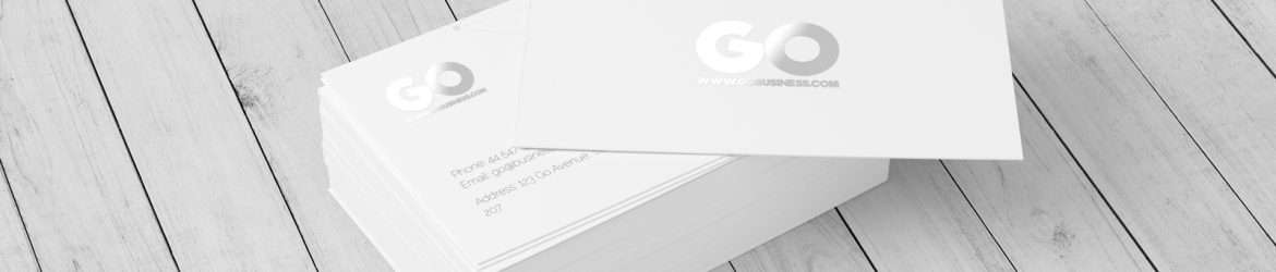 Free Business Card Mockup 3.5x2